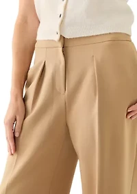 Women's Fit and Flare Wide Leg High Rise Pants