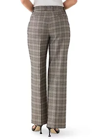 Petite Plaid Trousers