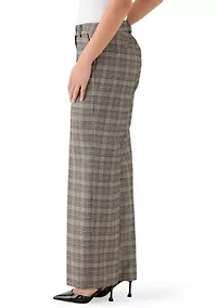 Petite Plaid Trousers