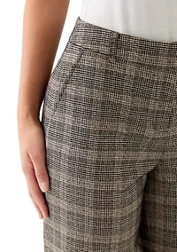 Petite Plaid Trousers