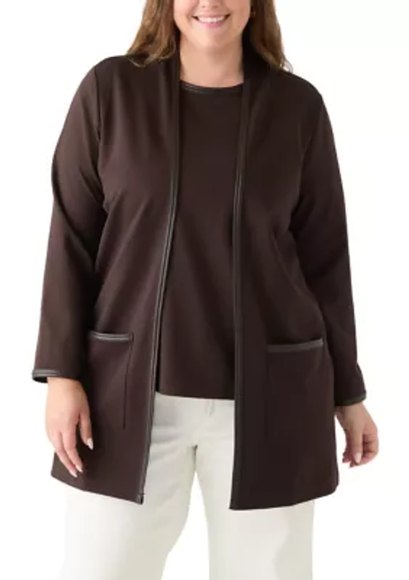 Plus Serenity Knit Cardigan
