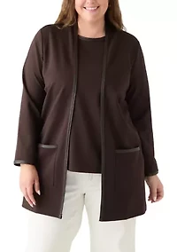 Plus Serenity Knit Cardigan