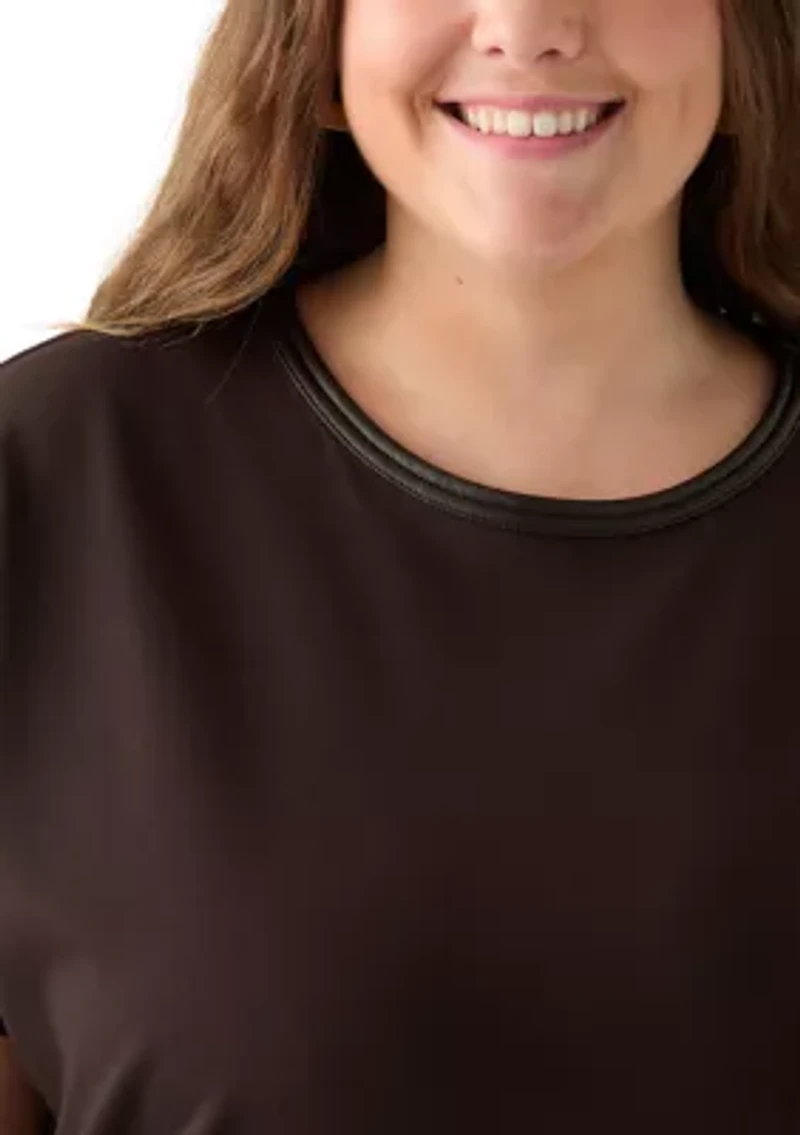 Plus Serenity Knit Dolman Sleeve T-Shirt