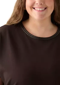 Plus Serenity Knit Dolman Sleeve T-Shirt