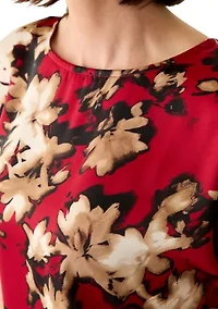 Women's Short Sleeve Bateau Neck Blouse