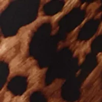 Women's Long Sleeve Smocked Cuff Top with Ruffle Neck