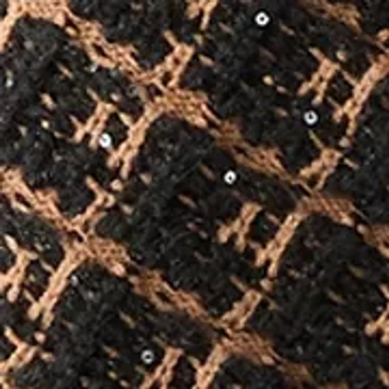 Plus Diagonal Check Open Front Cardigan