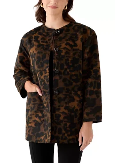 Women's Topper with Patch Pocket