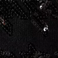 Women's Sequin Houndstooth Mock Neck Sweater