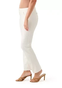 Petite Fly Front Bootleg Pants