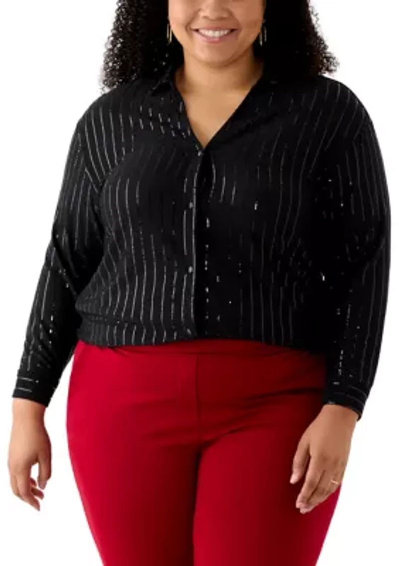 Plus Long Sleeve Tunic Top