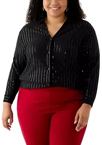 Plus Long Sleeve Tunic Top