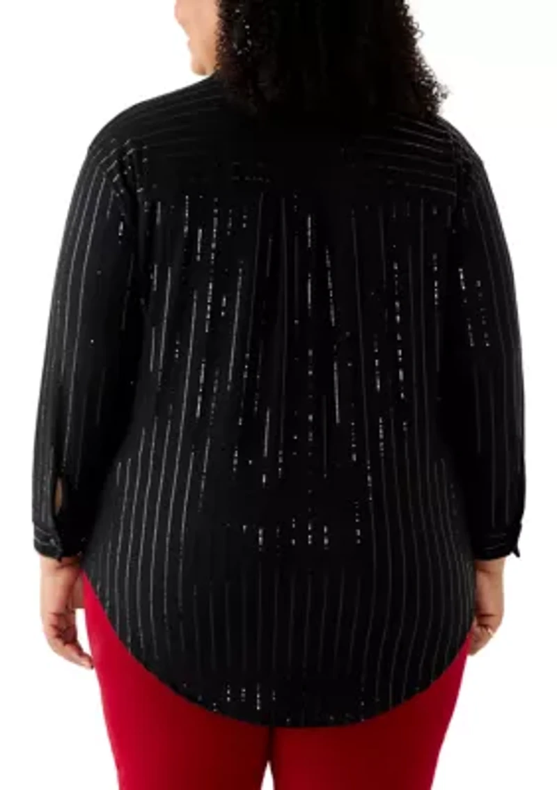 Plus Long Sleeve Tunic Top