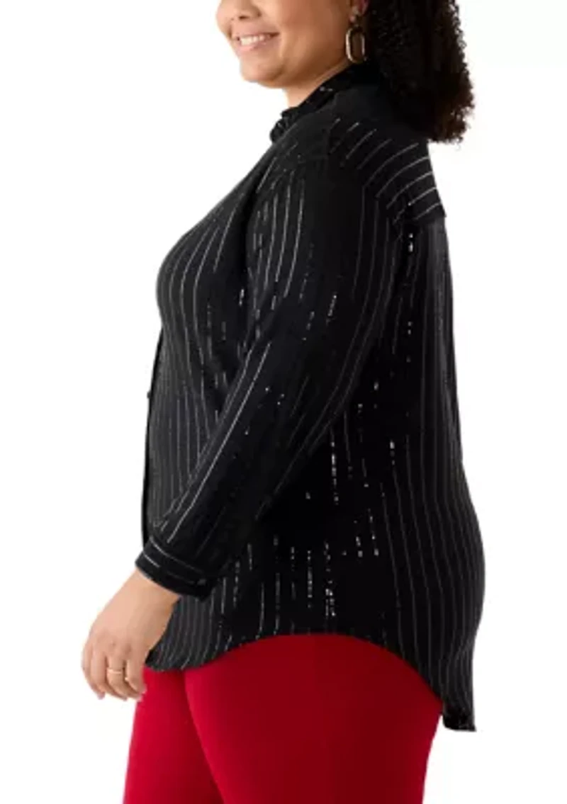 Plus Long Sleeve Tunic Top