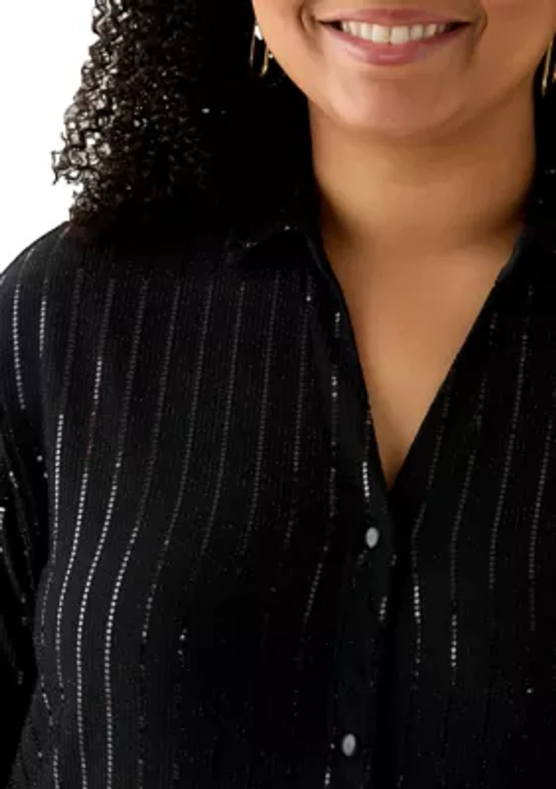 Plus Long Sleeve Tunic Top