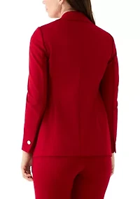 Women's Triple Pocket Faux Double Breasted Jacket