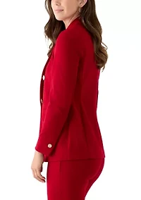 Women's Triple Pocket Faux Double Breasted Jacket