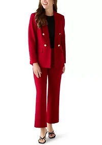 Petite Triple Pocket Faux Double Jacket