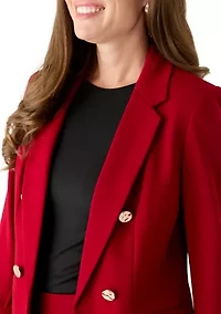 Petite Triple Pocket Faux Double Jacket