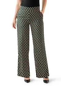 Women's Pine Forest High Waist Wide Leg Pants