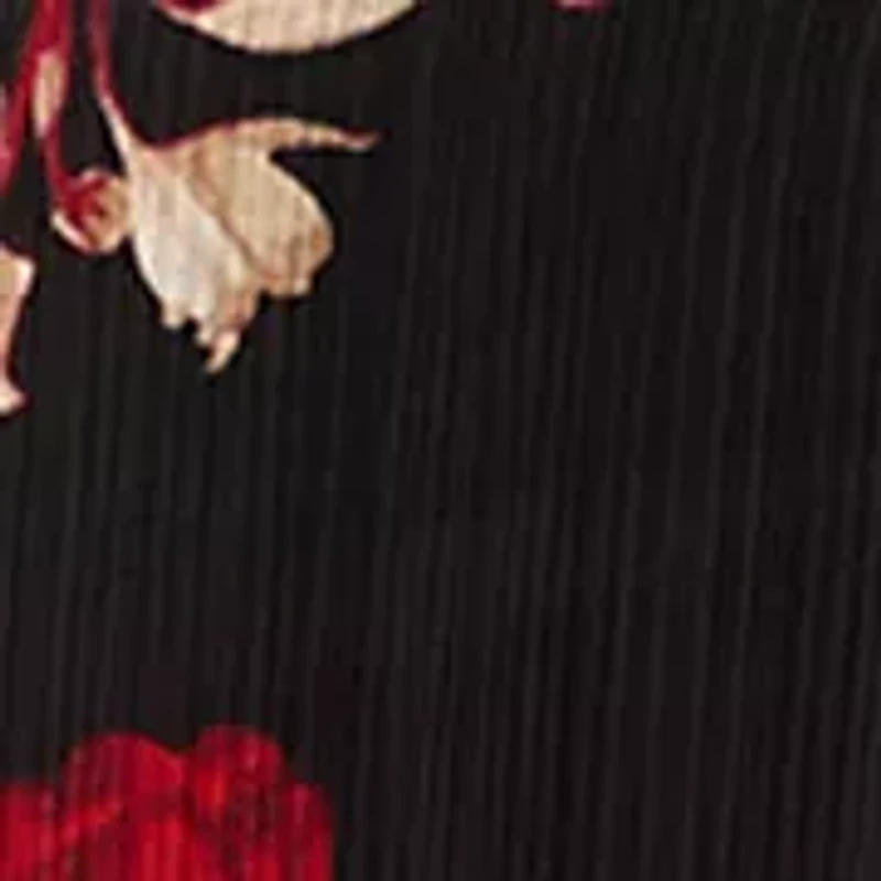 Plus Long Sleeve V-Neck Pleated Front Blouse