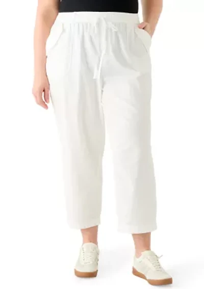 Plus High Rise Slim Bootleg Pants