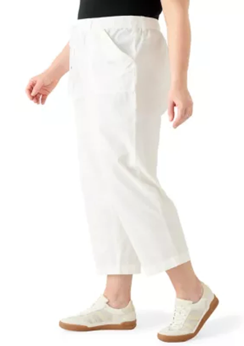 Plus High Rise Slim Bootleg Pants