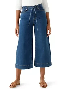 Women's Wide Leg Culotte with Belt