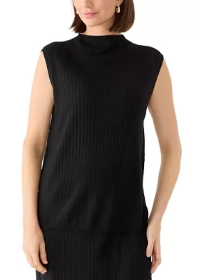 Women's Merino Mock Neck Top