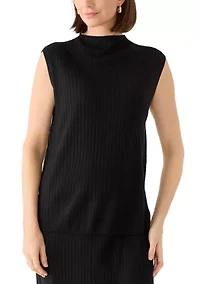 Women's Merino Mock Neck Top