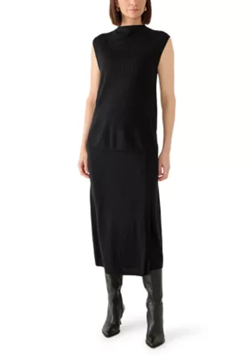 Women's Merino Mock Neck Top