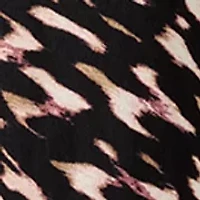 Plus Short Sleeve Multi Woven Top with Knitted Back