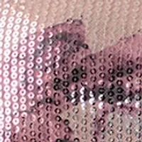 Petite Dark Rose Mist Multi Floral Sequin T-Shirt