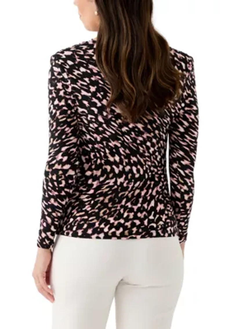 Women's Long Sleeve Cowl Neck Top