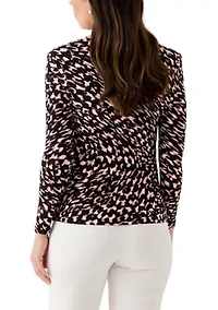 Women's Long Sleeve Cowl Neck Top