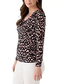 Women's Long Sleeve Cowl Neck Top