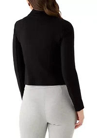 Women's Moto Jacket with Zipper Pockets