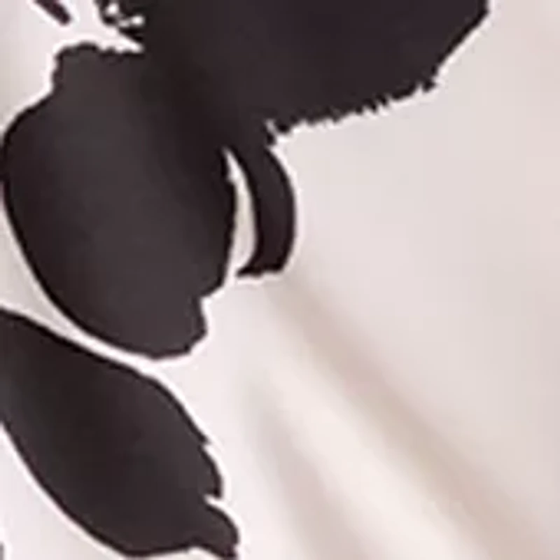 Women's Mandarin Collar Blossom Print Blouse