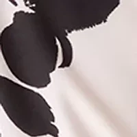 Women's Mandarin Collar Blossom Print Blouse