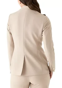 Women's One Button Notch Collar Blazer