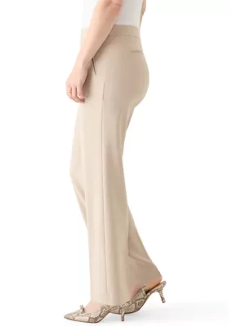 Women's High Rise Pleated Wide Leg Pants