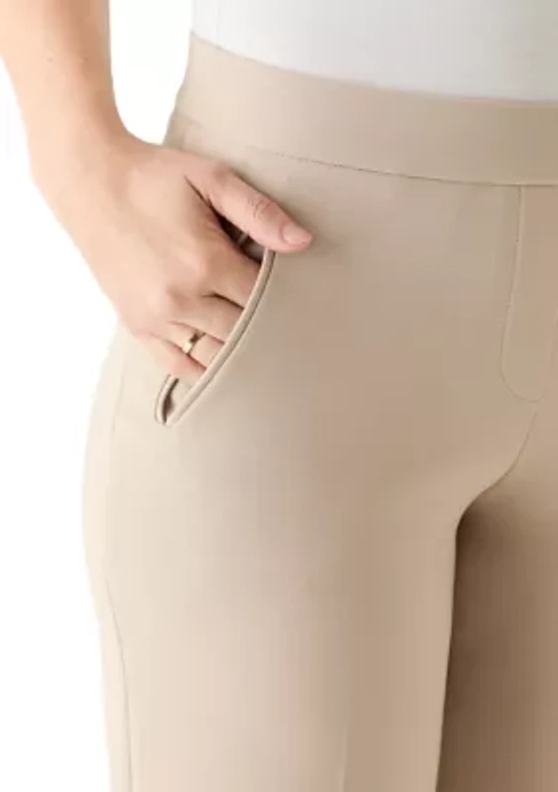 Women's High Rise Pleated Wide Leg Pants