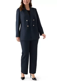 Plus Mid Blue Boot Leg Denim Compression Trousers