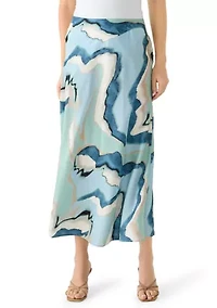 Women's Bias Flared Midi Skirt