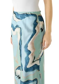 Women's Bias Flared Midi Skirt
