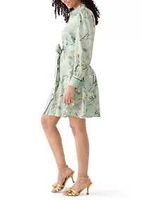 Women's Godet Skirt Mini Shirtdress