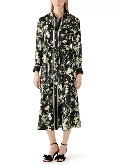 Women's A-Line Midi Shirt Dress