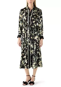 Women's A-Line Midi Shirt Dress