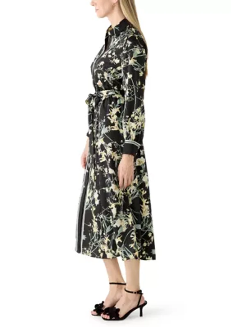 Women's A-Line Midi Shirt Dress