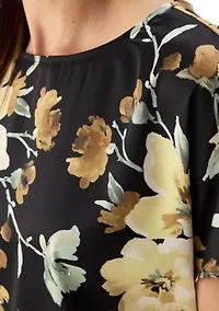 Women's Bateau Neck Short Sleeve Top